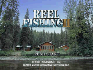 Reel Fishing II title screen for Playstation